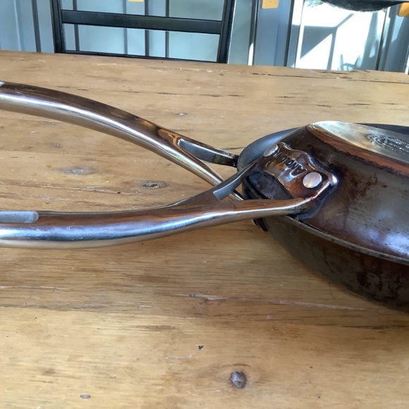 2pc Anolon Nouvelle Copper Enhanced  Induction Pans skillets 10 and 8.5 inch - Picture 12 of 14